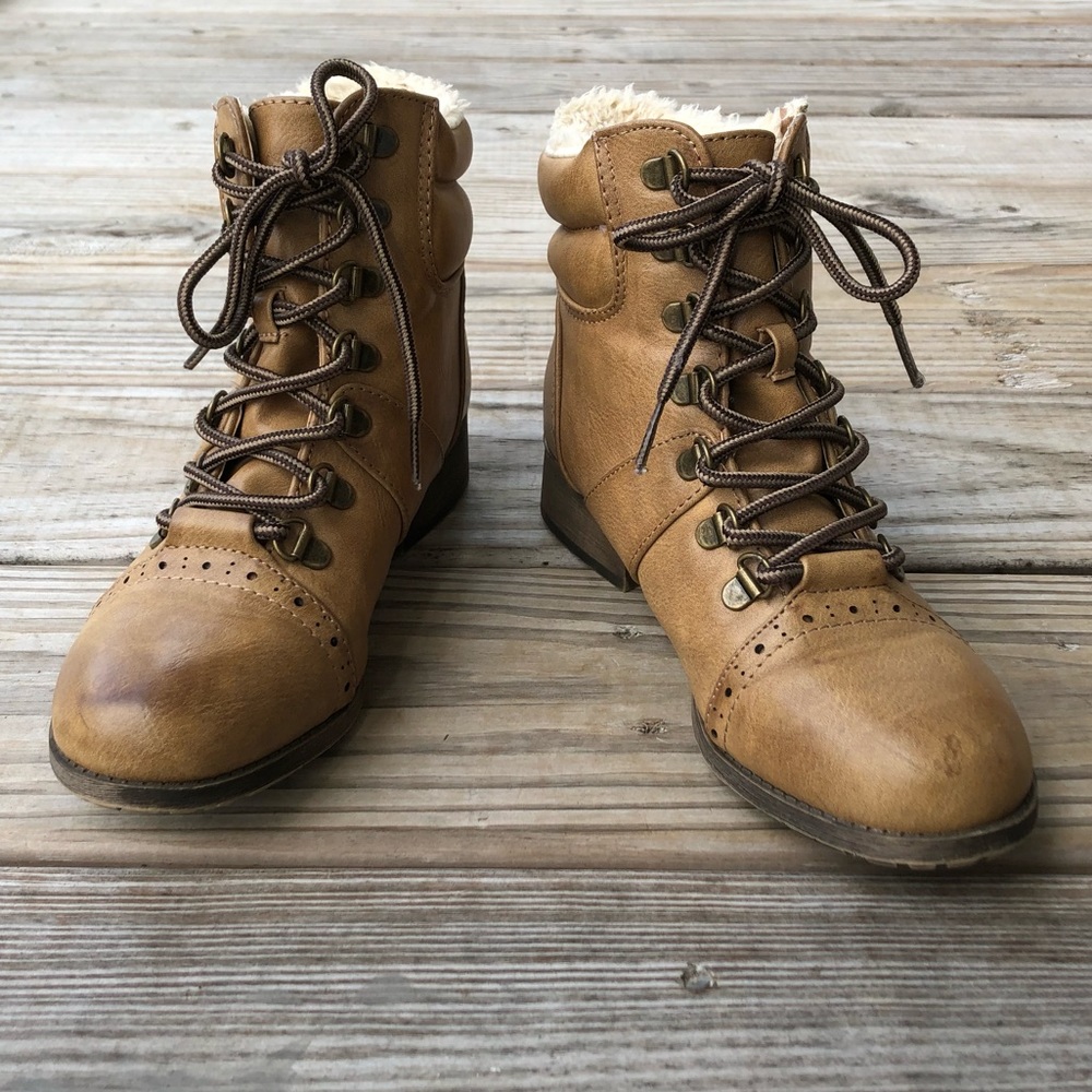 Faux Leather Boots